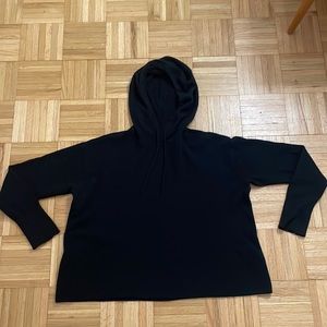Black cashmere hoodie - everlane